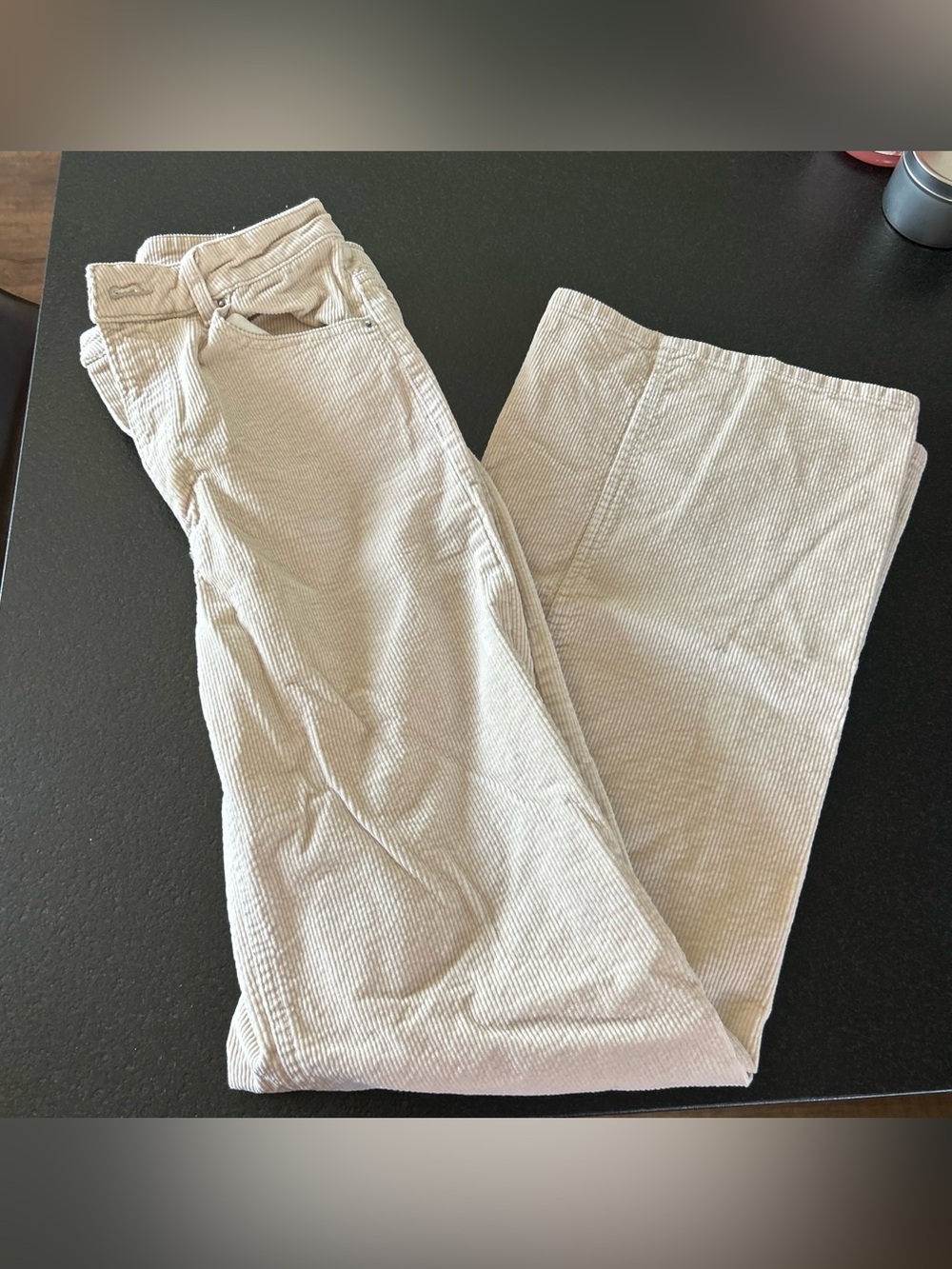 H&M Women's Light Beige Corduroy Jeans